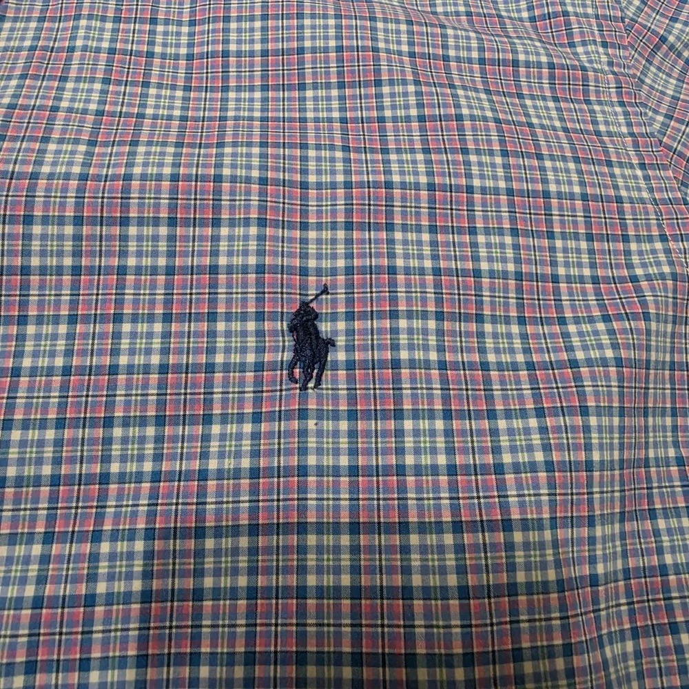 Ralph Lauren Shirt Size XL Plaid Multicolor Button Down Long Sleeve Mens‎ Preppy